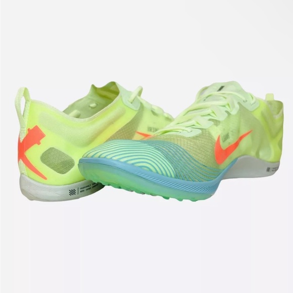 Nike Other - Nike Zoom Victory 5 XC Distance Spikes Volt Hyper Orange AJ0847-701 Mens Sz 12.5